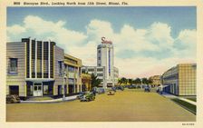Biscayne Boulevard, Miami, Florida, USA, 1938