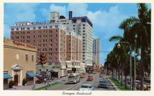 Biscayne Boulevard, Miami, Florida, USA, 1958