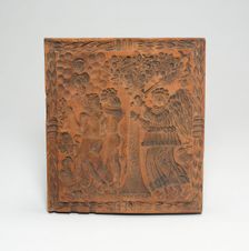 Biscuit Mold: Adam and Eve Expelled from the Gates of Eden, Germany, Possibly 17th century. Creator: Unknown
