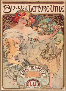 Biscuits Lefevre-Utile, c1900. Creator: Mucha, Alfons Marie (1860-1939)