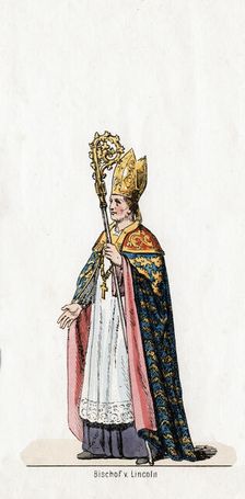 Bishop of Lincoln, costume design for Shakespeare's play, Henry VIII, 19th century