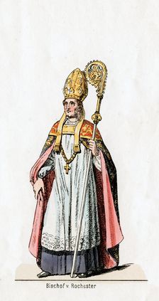 Bishop of Rochester, costume design for Shakespeare's play, Henry VIII, 19th century