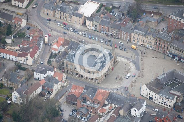 Bishop Auckland Town Hall and Market Place, County Durham, 2016. Creator: Matthew Oakey.