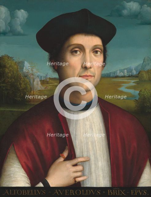 Bishop Altobello Averoldo, c. 1505. Creator: Francesco Francia.