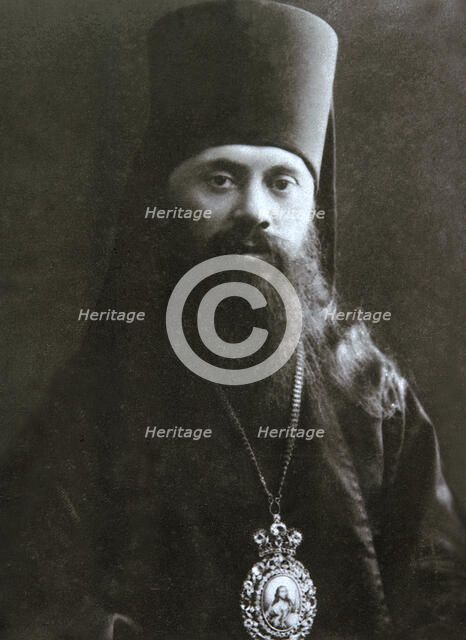 Bishop Anastasy (Gribanovsky) of Serpukhov, c1906-c1907. Artist: Unknown