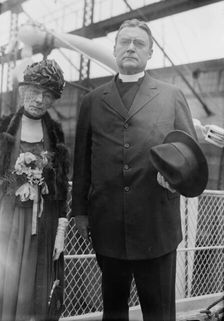 Bishop Burch & wife, between c1915 and c1920. Creator: Bain News Service