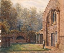 Bishop Dunbar's Tomb-St. Machar's Cathedral, 1896. Creator: Alexander J Murray