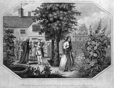 Bishop Gardiner reproved by Henry VIII... 1546 (18th century(?)).Artist: Saunders