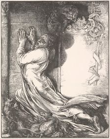 Bishop Hatto and the Rats, ca. 1866-67. Creator: Henry Marsh