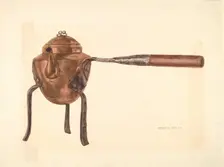 Bishop Hill: Coffee Pot, c. 1938. Creator: Hardin Walsh