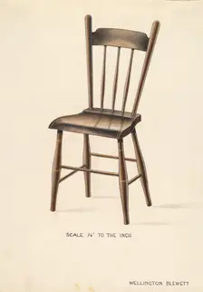 Bishop Hill: Chair, c. 1936. Creator: Wellington Blewett