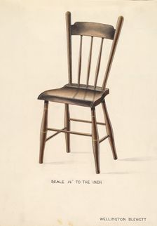 Bishop Hill: Chair, c. 1936. Creator: Wellington Blewett