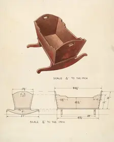 Bishop Hill: Cradle, 1936. Creator: Wellington Blewett