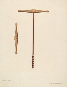 Bishop Hill: Auger, c. 1936. Creator: Harry G Aberdeen