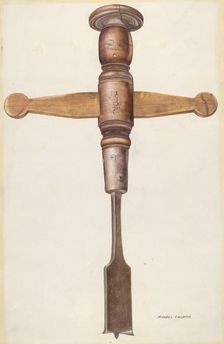 Bishop Hill: Auger, c. 1938. Creator: Michael Chomyk