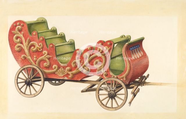 Bishop Hill: Bandwagon, c. 1939. Creator: H. Langden Brown.