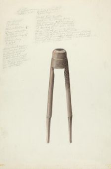 Bishop Hill: Dowel Cutter, 1935/1942. Creator: H. Langden Brown