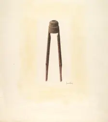 Bishop Hill: Dowel Cutter, c. 1939. Creator: H. Langden Brown