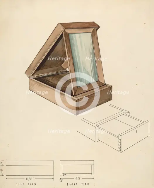 Bishop Hill: Dressing Case, 1936. Creator: Kurt Melzer.