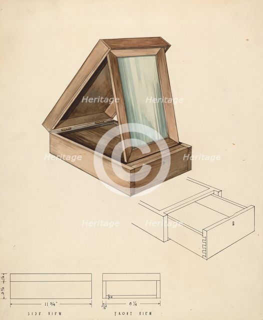 Bishop Hill: Dressing Case, 1936. Creator: Kurt Melzer.