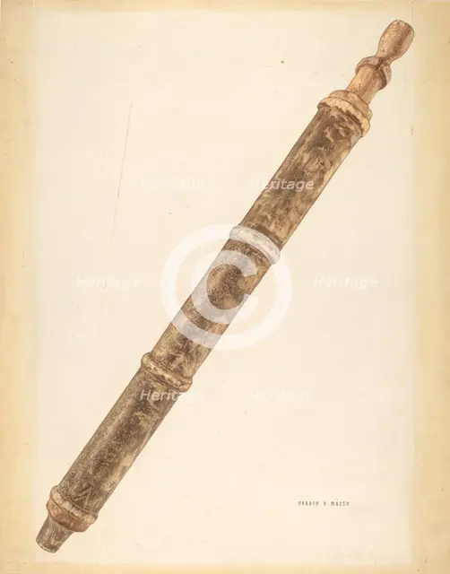 Bishop Hill: Fire Extinguisher, c. 1938. Creator: Hardin Walsh.