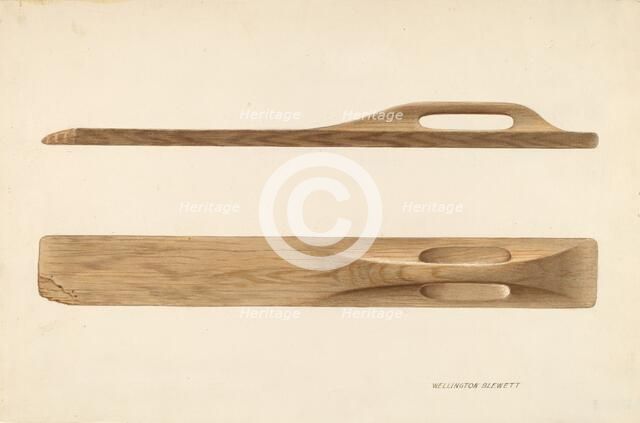 Bishop Hill: Mangle, c. 1936. Creator: Wellington Blewett.