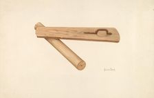 Bishop Hill: Mangler, c. 1939. Creator: H. Langden Brown