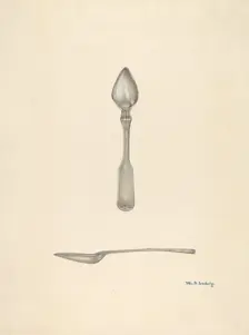 Bishop Hill: Small Spoon, c. 1936. Creator: William Ludwig