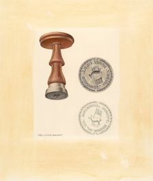 Bishop Hill: Seal, c. 1939. Creator: Wellington Blewett