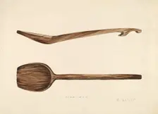 Bishop Hill: Wooden Spoon, c. 1936. Creator: Roberta Elvis