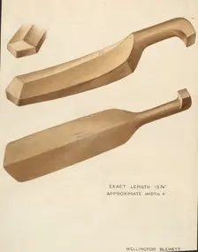 Bishop Hill: Washing Flail, c. 1936. Creator: Wellington Blewett