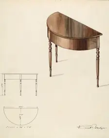 Bishop Hill: Table, 1936. Creator: Kurt Melzer