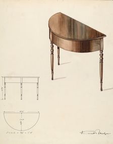 Bishop Hill: Table, 1936. Creator: Kurt Melzer
