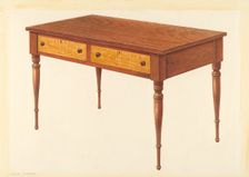Bishop Hill: Tailor's Table, c. 1939. Creator: Archie Thompson