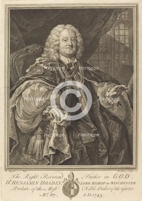 Bishop Hoadly, 1743. Creator: Bernard Baron.