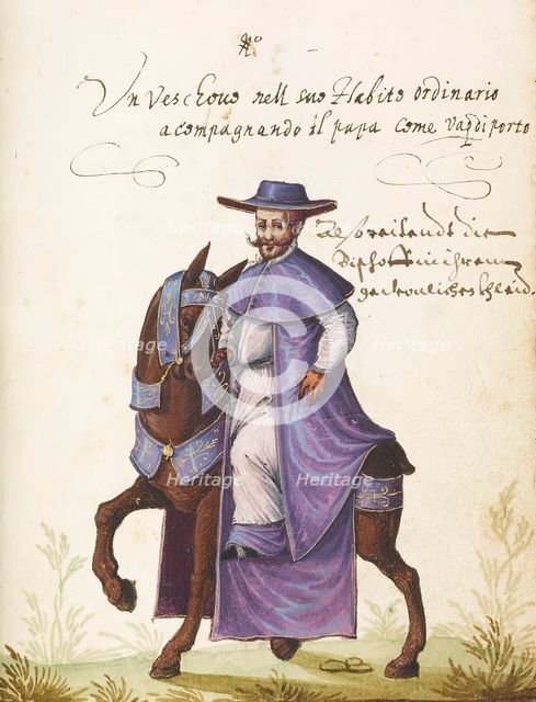 Bishop in ecclesiastical dress, c1588. Creator: Niclauss Kippell.