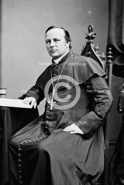 Bishop James Roosevelt Bayley, between 1855 and 1865. Creator: Unknown.