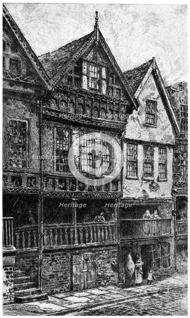 Bishop Lloyd's Palace, Chester, 1908-1909. Artist: Unknown