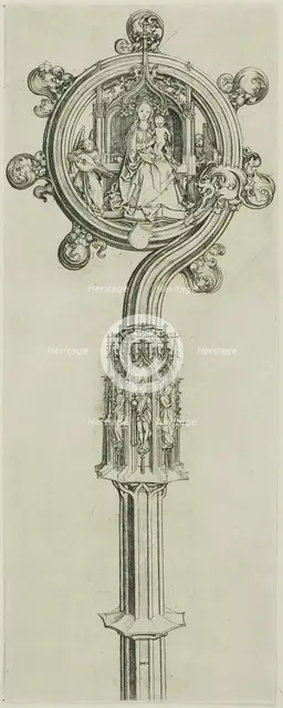 Bishop's Crosier, 1475/80. Creator: Martin Schongauer.