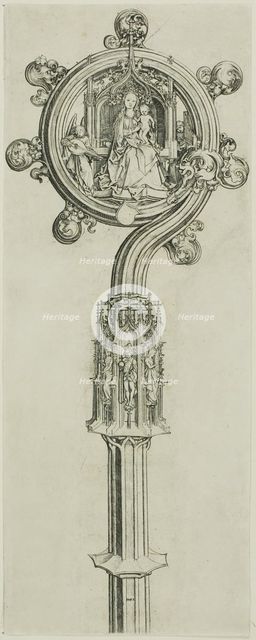 Bishop's Crosier, 1475/80. Creator: Martin Schongauer.