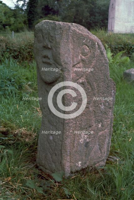 Bishop's stone at Killadeas in Ireland, 6th century. Artist: Unknown