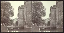 Bishop's Palace, Wells, Mendip, Somerset, 1913. Creator: Walter Edward Zehetmayr