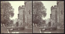 Bishop's Palace, Wells, Mendip, Somerset, 1913. Creator: Walter Edward Zehetmayr