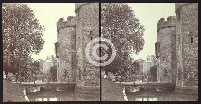 Bishop's Palace, Wells, Mendip, Somerset, 1913. Creator: Walter Edward Zehetmayr.