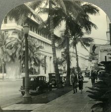 Bishop Street from the Dillingham Building, Honolulu, Hawaii c1930s. Creator: Unknown