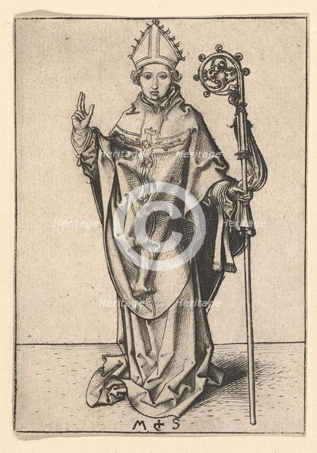 Bishop Saint, ca. 1435-1491. Creator: Martin Schongauer.