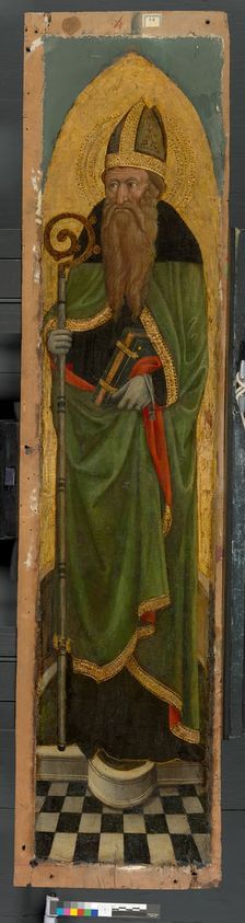 Bishop Saint from an Augustinian altarpiece, 1450/75. Creator: Unknown