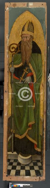 Bishop Saint from an Augustinian altarpiece, 1450/75. Creator: Unknown.