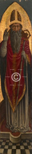Bishop Saint from an Augustinian altarpiece, 1450/75. Creator: Unknown.