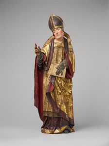 Bishop with a Book, German, late 15th-early 16th century. Creator: Unknown
